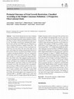 Research paper thumbnail of Perinatal Outcomes of Fetal Growth Restriction, Classified According to the Delphi Consensus Definition: A Prospective Observational Study