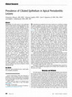 Research paper thumbnail of Prevalence of Ciliated Epithelium in Apical Periodontitis Lesions