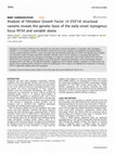 Research paper thumbnail of Analysis of Fibroblast Growth Factor 14 (FGF14) structural variants reveals the genetic basis of the early onset nystagmus locus NYS4 and variable ataxia