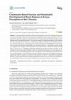 Research paper thumbnail of Community-Based Tourism and the Sustainable Development of Rural Territories