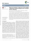 Research paper thumbnail of Design and synthesis of galactose-6-OH-modified α-galactosyl ceramide analogues with Th2-biased immune responses