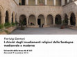 Research paper thumbnail of Dentoni, P. 2016. 'I chiostri degli insediamenti religiosi della Sardegna medioevale e moderna.' Università della Terza Età di Isili, 9 novembre