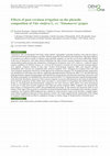 Research paper thumbnail of Effects of post-veraison irrigation on the phenolic composition of Vitis vinifera L. cv. ‘Xinomavro’ grapes