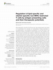 Research paper thumbnail of Regulation of Lipid Specific and Vitamin Specific Non-MHC Restricted T Cells by Antigen Presenting Cells and Their Therapeutic Potentials