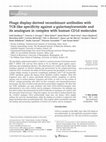 Research paper thumbnail of Phage display-derived recombinant antibodies with TCR-like specificity against α-galactosylceramide and its analogues in complex with human CD1d molecules