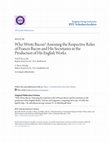 Research paper thumbnail of Who wrote Bacon? Assessing the respective roles of Francis Bacon and his secretaries in the production of his English works