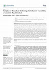 Research paper thumbnail of Adoption of Blockchain Technology for Enhanced Traceability of Livestock-Based Products