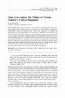 Research paper thumbnail of Nous et les Autres: The Politics of Tzvetan Todorov's ‘Critical Humanism’