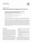 Research paper thumbnail of Supporting Technical Debt Cataloging with TD-Tracker Tool