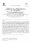 Research paper thumbnail of Variation in survival of European children with acute lymphoblastic leukaemia, diagnosed in 1978–1992