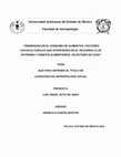 Tendencias en el consumo de alimentos. Factores socioculturales que intervienen en el desarrollo de patrones y hábitos alimentarios: un estudio de caso Cover Page