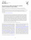 Research paper thumbnail of Interactions between wildfire and drought drive population responses of mammals in coastal woodlands