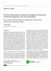 Research paper thumbnail of The Role of Boundaries in Holistic and Integrated Conservation of World Heritage Sites: The Case of Diyarbakır