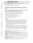 Research paper thumbnail of Epigenetic Programming by Maternal Behavior in the Human Infant