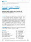 Research paper thumbnail of Communication Systems in Distributed Generation: A Bibliographical Review and Frameworks