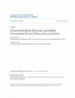 Research paper thumbnail of A Formal Model for Electronic and Mobile Government Service Delivery Success Factors