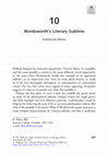 Research paper thumbnail of Chapter 10, Wordsworth's Literary Sublime