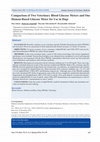 Research paper thumbnail of Comparison of a human portable blood glucose meter, veterinary portable blood glucose meter, and automated chemistry analyzer for measurement of blood glucose concentrations in dogs