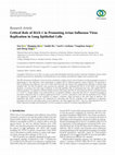 Research paper thumbnail of Critical Role of HAX-1 in Promoting Avian Influenza Virus Replication in Lung Epithelial Cells