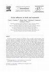 Research paper thumbnail of Avian influenza in birds and mammals