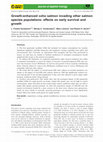 Research paper thumbnail of Growth-enhanced coho salmon invading other salmon species populations: effects on early survival and growth