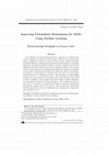 Research paper thumbnail of Improving Probabilistic Bisimulation for MDPs Using Machine Learning