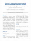 Research paper thumbnail of Obtención de pseudoboehmita mediante el método de sol-gel empleando dos catalizadores diferentes