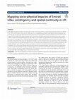 Research paper thumbnail of Mapping socio-physical legacies of Emirati villas: contingency and spatial continuity or rift