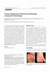 Research paper thumbnail of Eccrine angiomatous hamartoma mimicking a traumatic hemorrhage