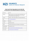 Research paper thumbnail of Observing Protein Degradation by the PAN-20S Proteasome by Time-Resolved Neutron Scattering