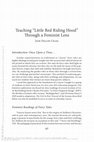 Research paper thumbnail of Teaching "Little Red Riding Hood" Through a Feminist Lens