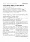 Research paper thumbnail of Attempts to produce transgenic Beta vulgaris L. plants via combined gene transfer methods