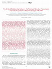 Research paper thumbnail of The Critical Relationship between the Timing of Stimulus Presentation and Data Acquisition in Blocked Designs with fMRI