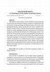 Research paper thumbnail of Incorporating MOOCs in Teaching a Pre-A1 Arabic University Course