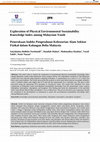 Research paper thumbnail of Penerokaan Indeks Pengetahuan Kelestarian Alam Sekitar Fizikal dalam Kalangan Belia Malaysia