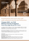 Research paper thumbnail of Presentazione del nuovo sito web sulle collezioni storiche del Politecnico