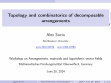 Research paper thumbnail of Topology and combinatorics of decomposable arrangements