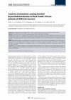 Research paper thumbnail of Analysis of mutations causing familial hypercholesterolaemia in black South African patients of different ancestr