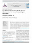 Research paper thumbnail of Role of suction/injection on steady fully developed mixed convection flow in a vertical parallel plate microchannel