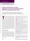 Research paper thumbnail of Changes and Predictors of Unmet Supportive Care Needs in Taiwanese Women With Newly Diagnosed Breast Cancer