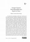 Research paper thumbnail of Recensione a Giorgio Caproni, "Registri di classe", a cura di N. Quarenghi, Garzanti, 2023