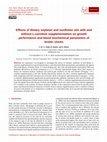 Research paper thumbnail of Effects of dietary soybean and sunflower oils with and without L-carnitine supplementation on growth performance and blood biochemical parameters of broiler chicks