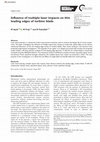 Research paper thumbnail of Influence of multiple laser impacts on thin leading edges of turbine blade