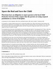 Research paper thumbnail of Spare the Rod and Save the Child