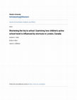 Research paper thumbnail of Shortening the trip to school: Examining how children’s active school travel is influenced by shortcuts in London, Canada