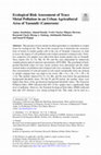 Research paper thumbnail of Ecological Risk Assessment of Trace Metal Pollution in an Urban Agricultural Area of Yaoundé (Cameroon)