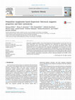 Research paper thumbnail of Polyaniline–maghemite based dispersion: Electrical, magnetic properties and their cytotoxicity