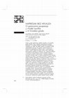 Research paper thumbnail of Progress Without Applause. On the Limits of Trust in the Model of Development in Three Croatian Cities