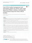 Research paper thumbnail of Cost of the medical management and prescription pattern for primary open angle glaucoma (POAG) in Ghana–a retrospective cross-sectional study from three referral facilities