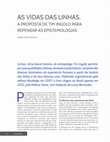 Research paper thumbnail of As Vidas Das Linhas: A proposta de Tim Ingold para repensar as epistemologias